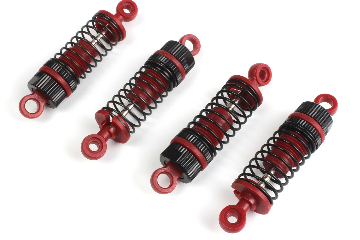 Maverick RC MV150519 Shock Absorber Set (Red/4pcs)