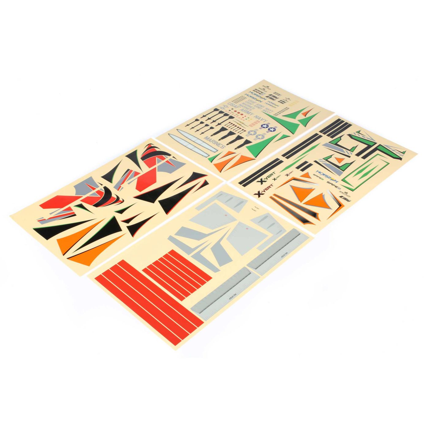E-flite Decal Trim Sheet Set: X-VERT VTOL