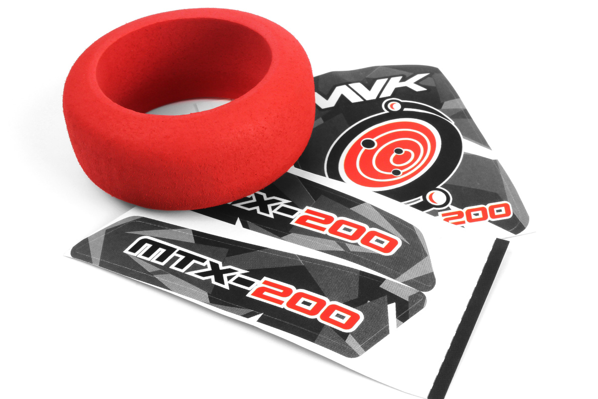 Maverick RC MV150552 Transmitter Wheel Foam & Decals (Red)
