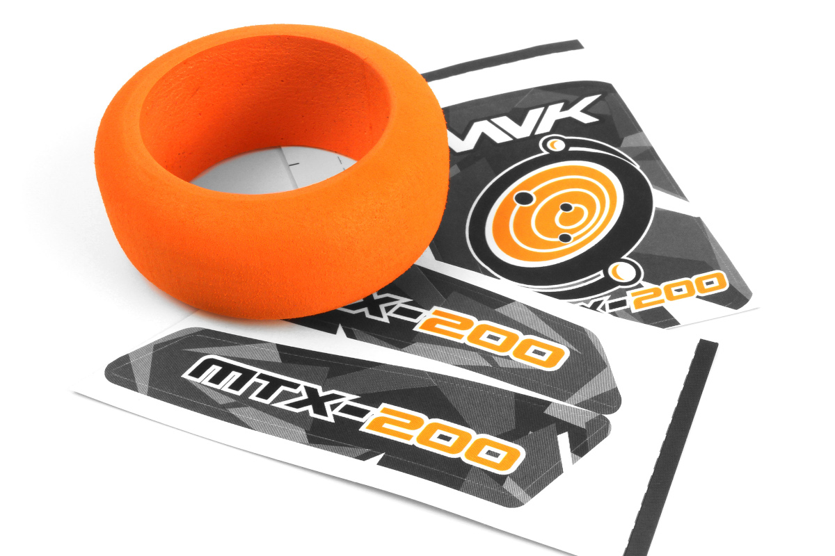 Maverick RC MV150553 Transmitter Wheel Foam & Decals (Orange)