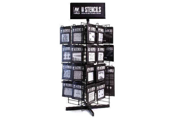 VALLEJO TEX301FULL Display Hobby Stencils Full
