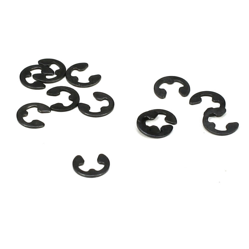 TLR TLR6105 E-Clips, 3mm Shaft (12)