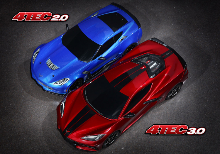Traxxas 4-TEC 3.0 Chevrolet Corvette Stingray RTR Blå - 12