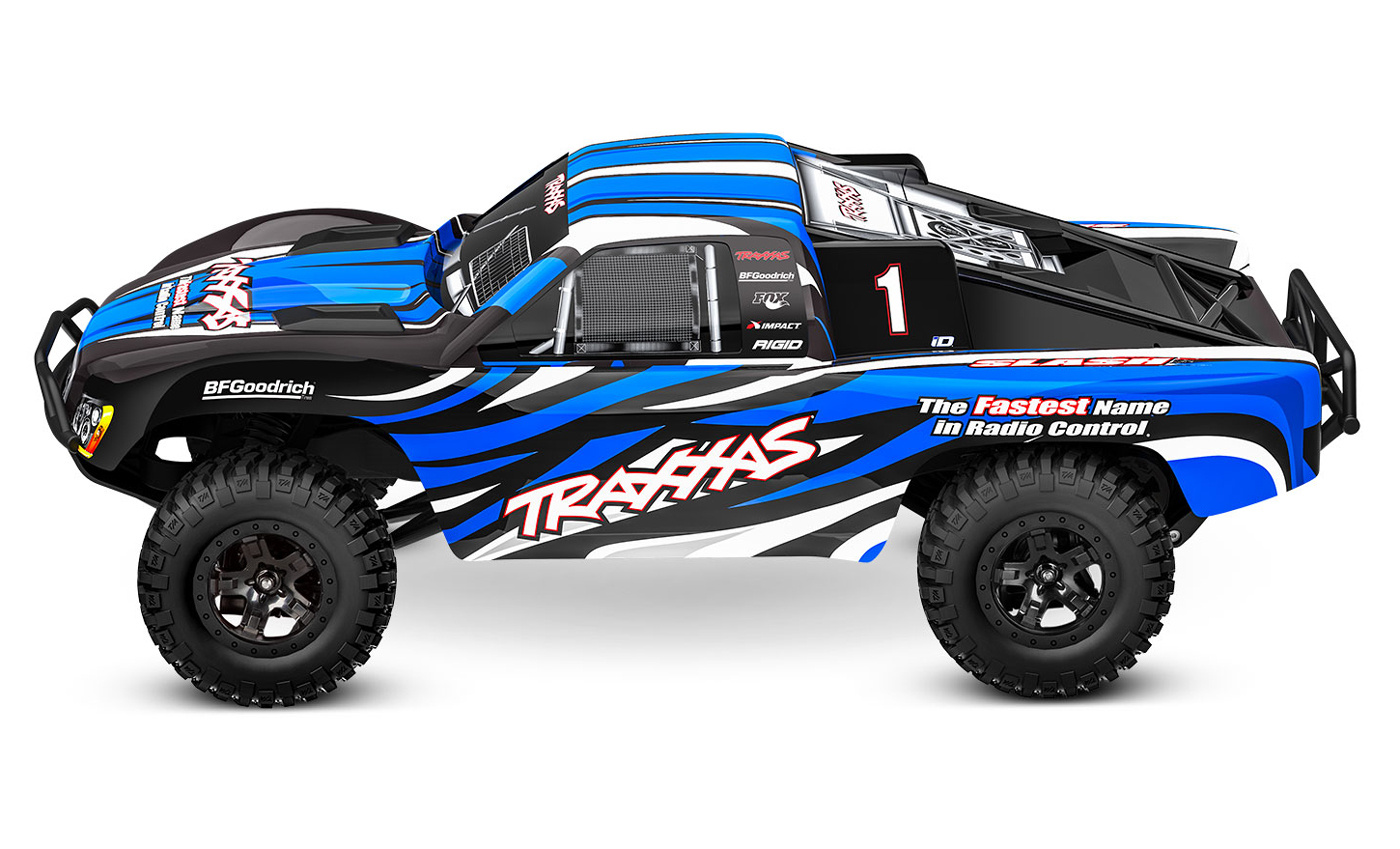 Traxxas Slash 2WD 1/10 RTR TQ Blue-X EHD Clipless USB - With Battery/Charger - 2