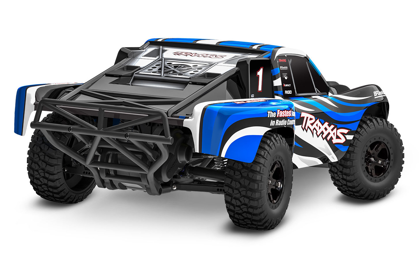Traxxas Slash 2WD 1/10 RTR TQ Blue-X EHD Clipless USB - With Battery/Charger - 4