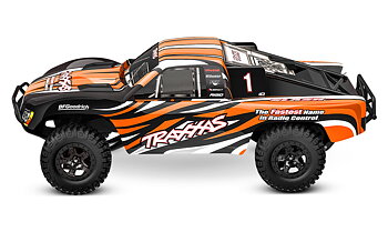 Traxxas Slash 2WD 1/10 RTR TQ Orange-X EHD Clipless USB - Med Batteri/Laddare