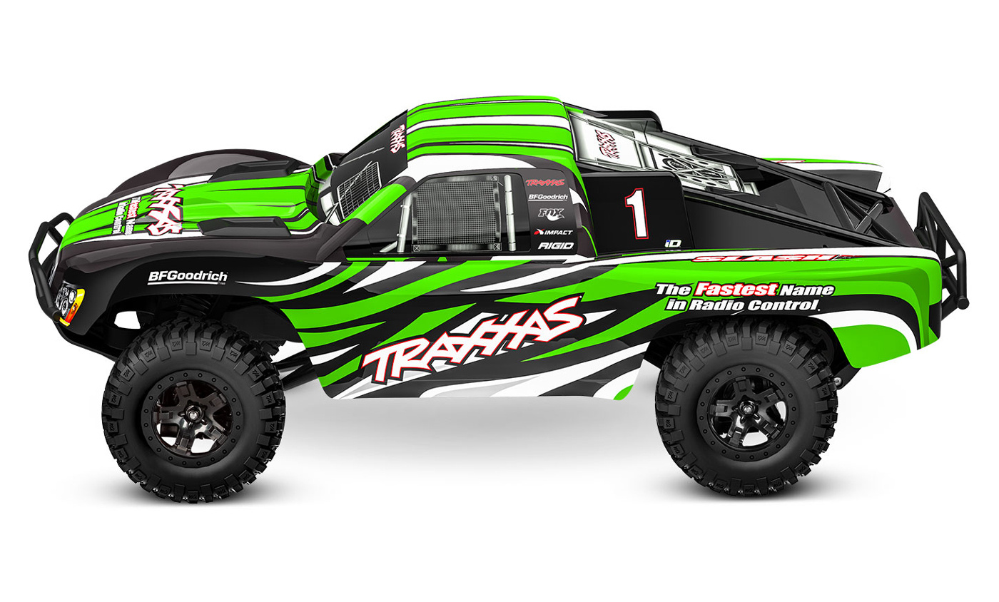 Traxxas Slash 2WD 1/10 RTR TQ Green-X EHD Clipless USB - With Battery/Charger - 2