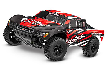 Traxxas Slash 2WD 1/10 RTR TQ Röd-X EHD Clipless USB - Med Batteri/Laddare