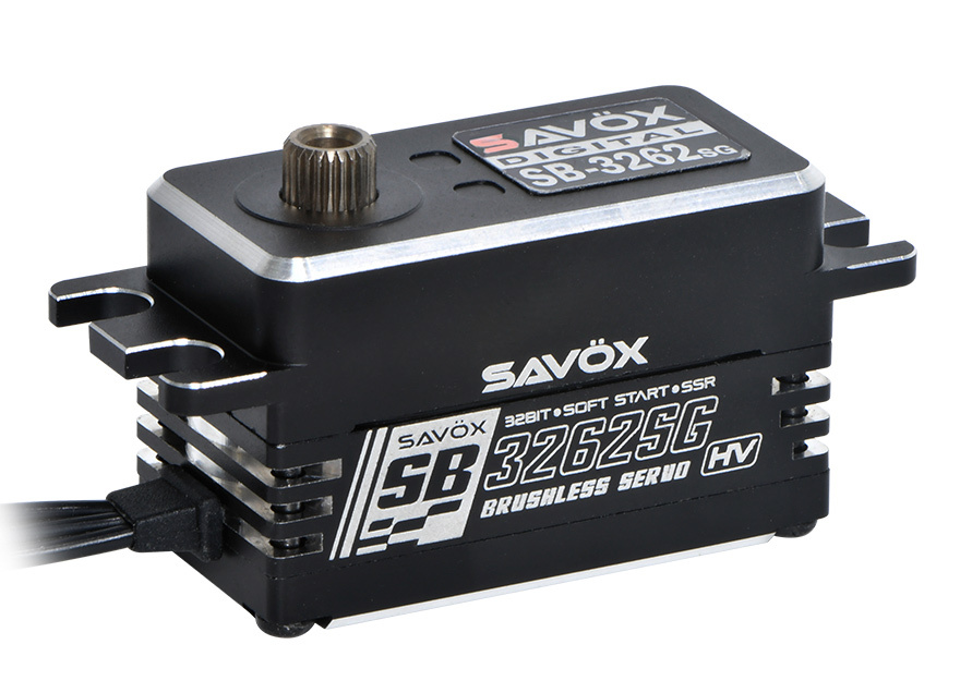 Savöx SB3262SG Servo 28Kg 0,08s HV Alu Brushless Ståldrev Lågprofil