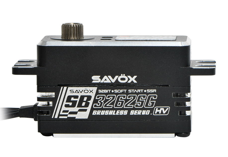 Savöx SB3262SG Servo 28Kg 0,08s HV Alu Brushless Ståldrev Lågprofil - 3