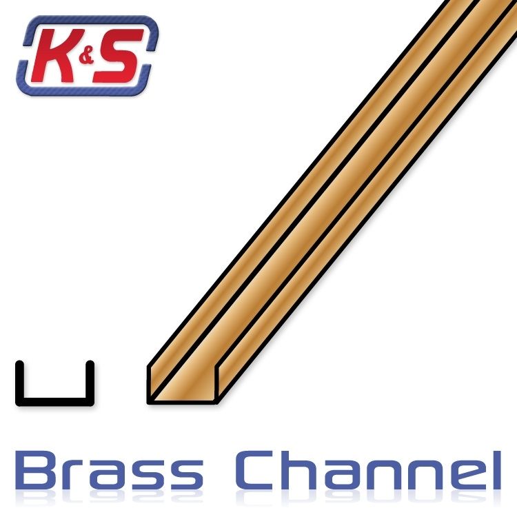 K&S 12" C-Chan 1/16x1/32 (1/bg x 6/bgs)