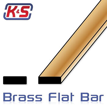 K&S 12" FlatBar 1/64x1/16 (2/bg x 7/bg)