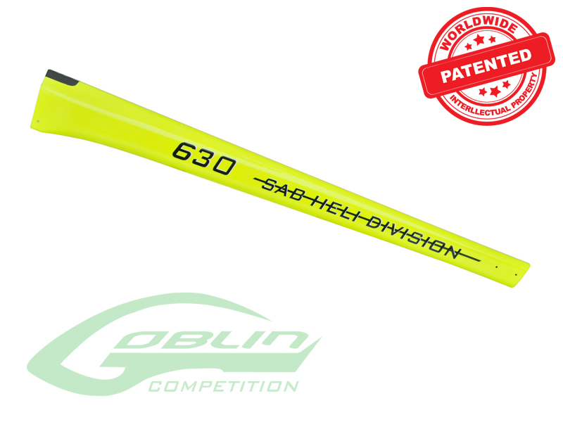 Carbon Fiber Tail Boom Yellow - Goblin 630 Competition [H0363-S]