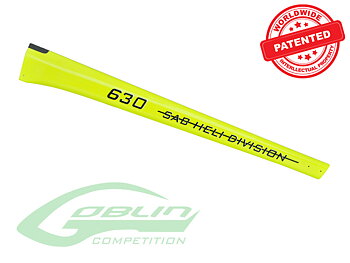 Carbon Fiber Tail Boom Yellow - Goblin 630 Competition [H0363-S]