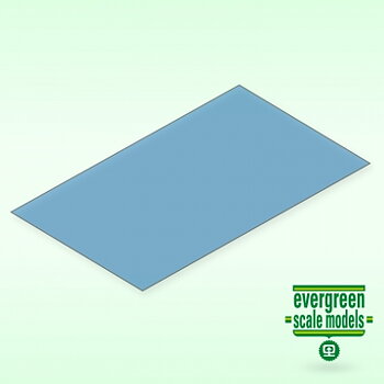 Blue Transparent Sheet 0.25x150x300 mm (2)