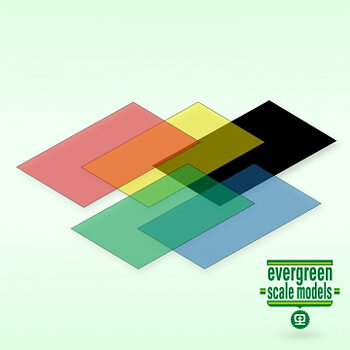 Assorted Colored Sheets 0.25x150x300 mm (5)