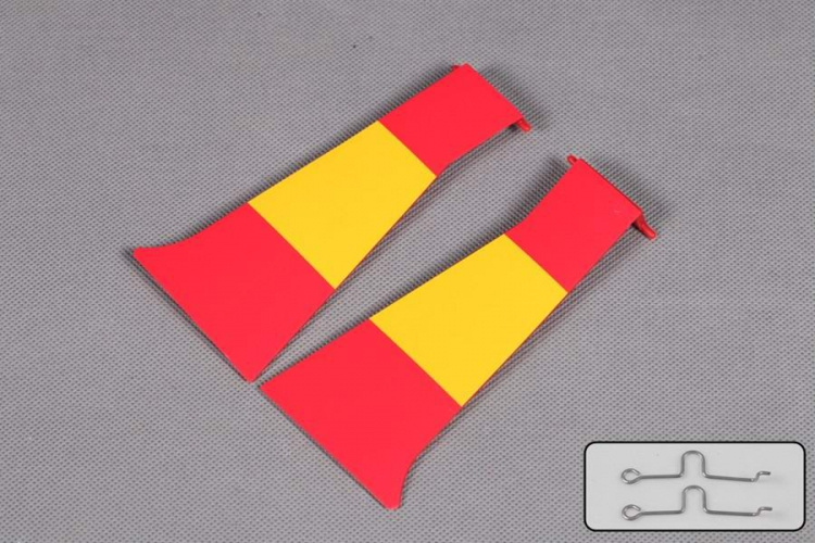 FMS SU135-RT Yttre fairing lucka Red Tail P51D (1400)