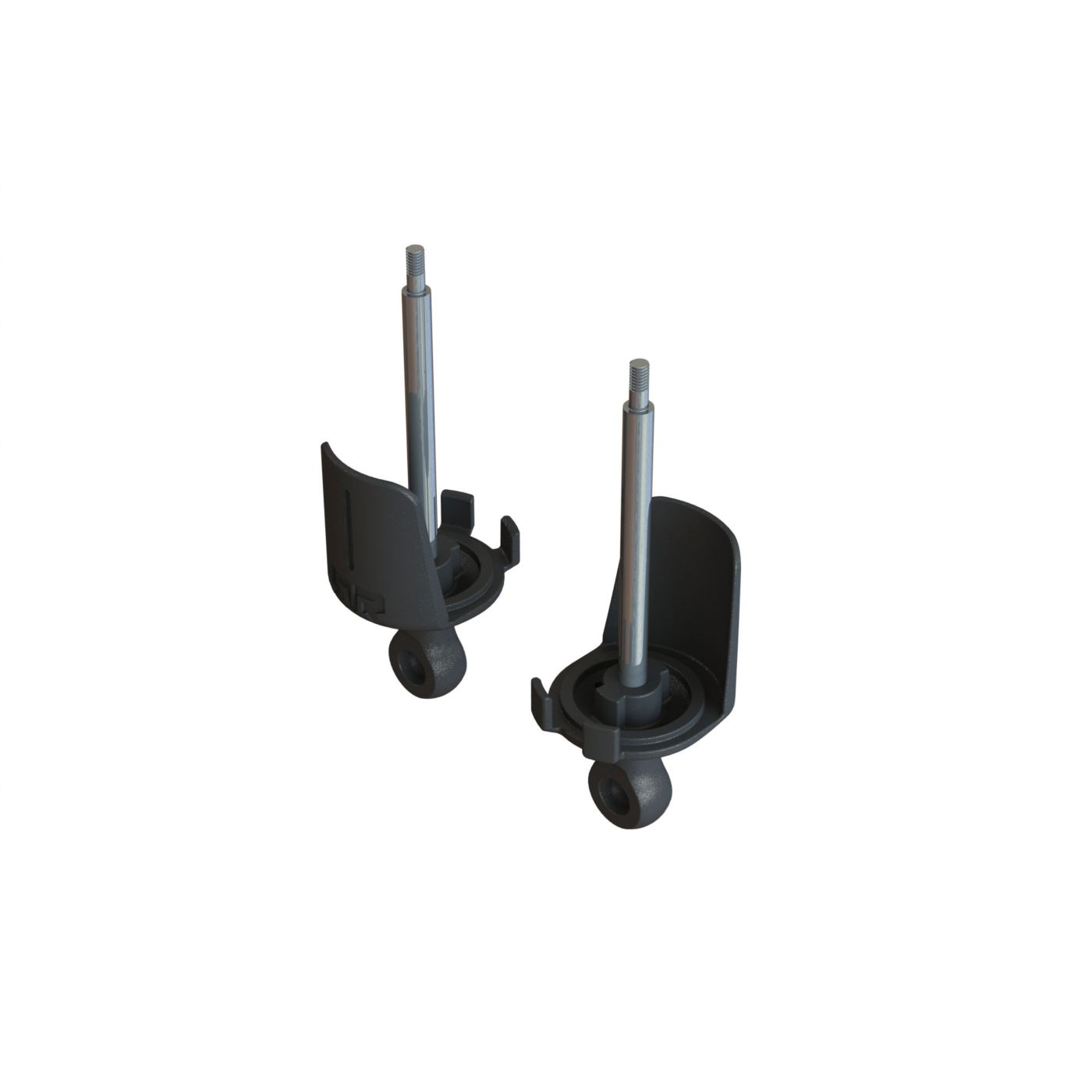 Arrma ARA330549 Shock Shaft, Eyelet and Spring Perch Set Front (2)
