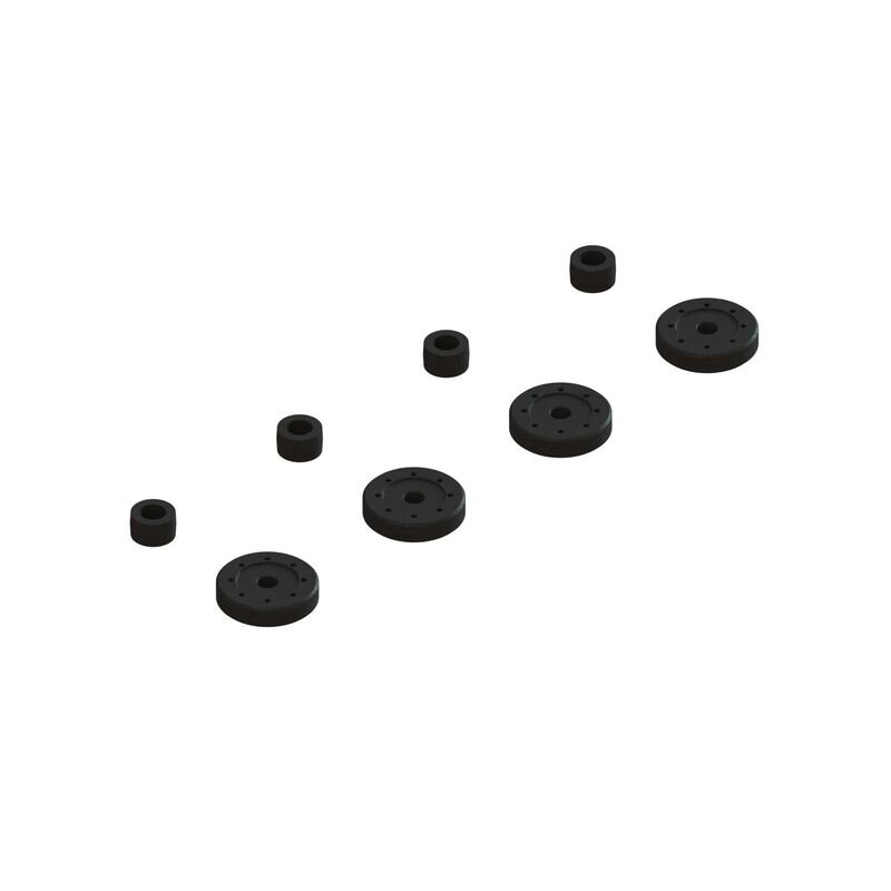 Arrma ARA330570 Shock Pistons & Cartridge Spacers (4 Shocks)
