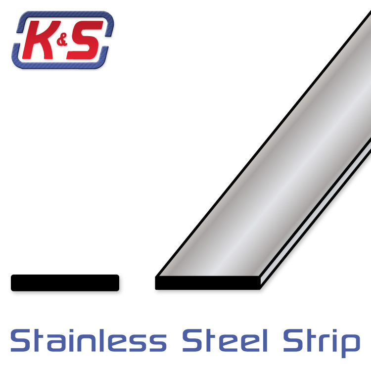 K&S Rostfri Remsa 0.45 x 12.5 x 305 mm (1st x 10)