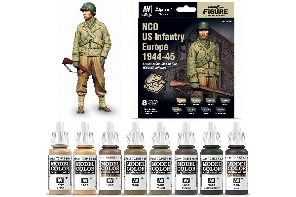VALLEJO 70244 Alpine NCO US Infantry Europe 1944-45 Color