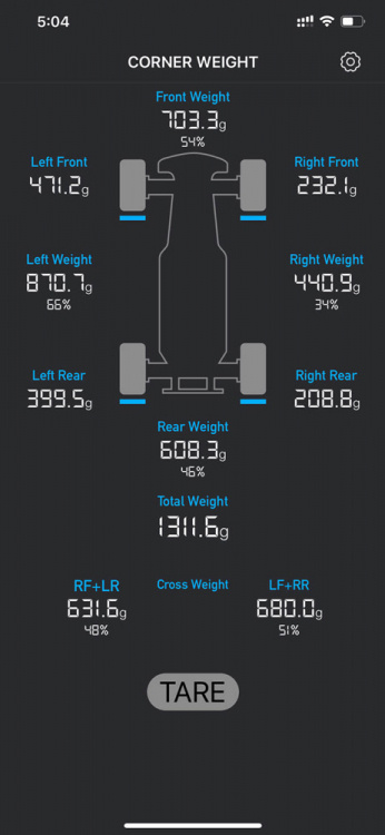 SkyRC 500036-01 Corner Weight System Bluetooth SkyRC - 6