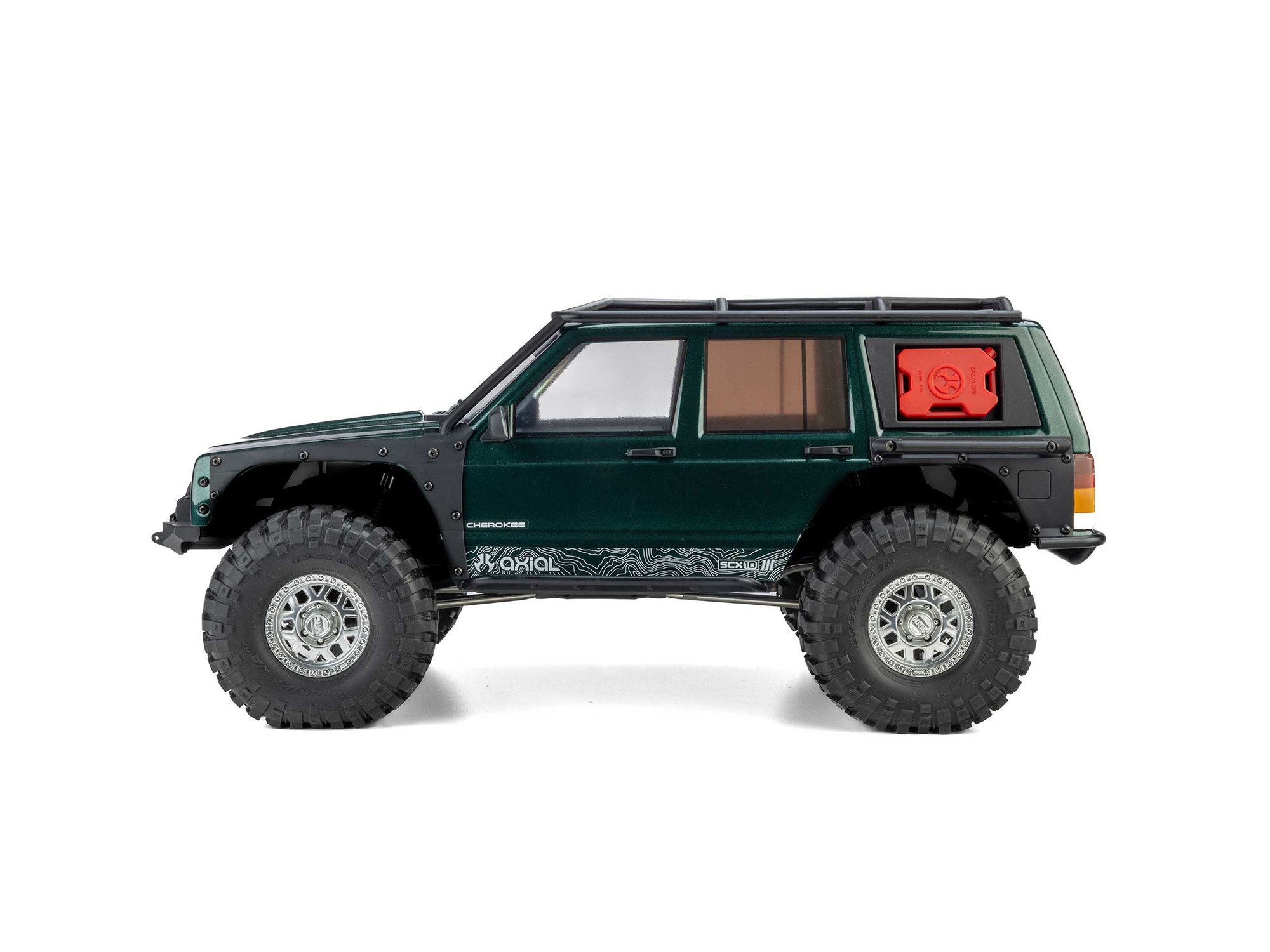 Axial AXI-2037T1 1/10 SCX10 III Jeep Cherokee XJ 4X4 RTR Borstad Rock Crawler, Grön - 4