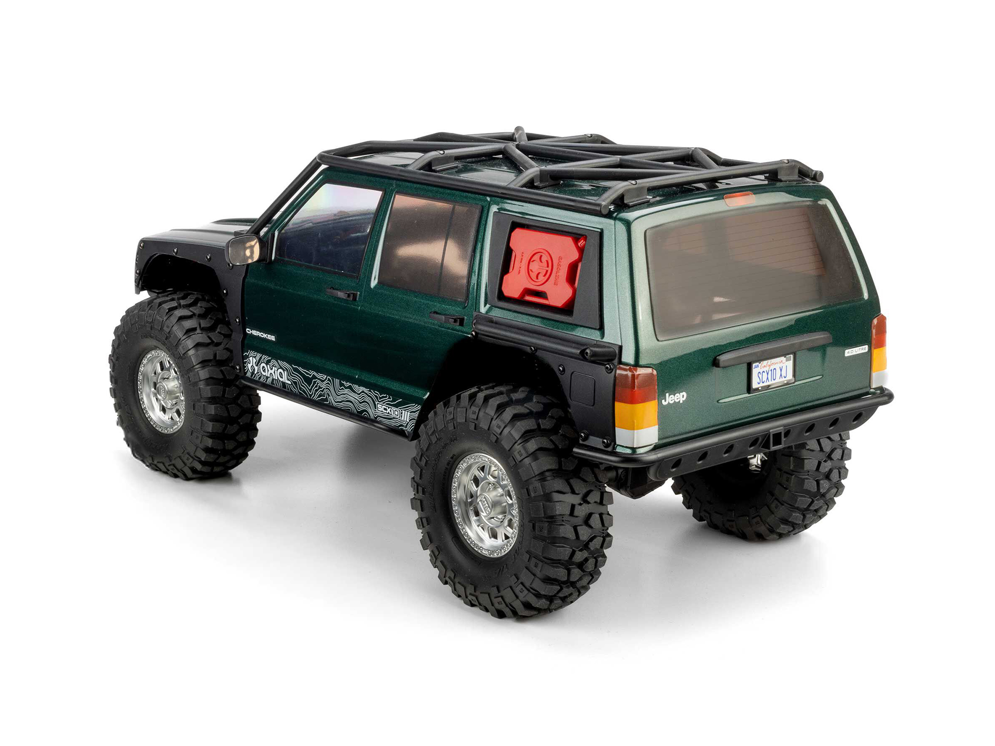 Axial AXI-2037T1 1/10 SCX10 III Jeep Cherokee XJ 4X4 RTR Borstad Rock Crawler, Grön - 2