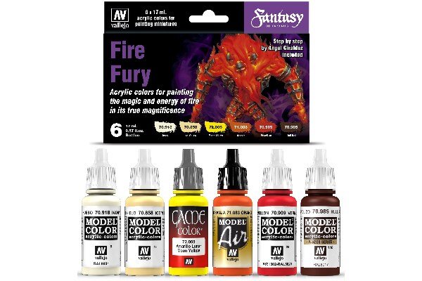 VALLEJO 70243 Fantasy Color Series Fire Fury