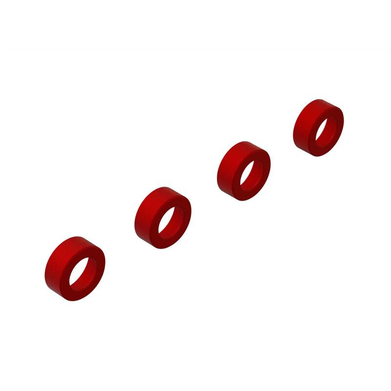 Arrma ARA330593 Aluminum Suspension Arm End Cap (Red) (4)