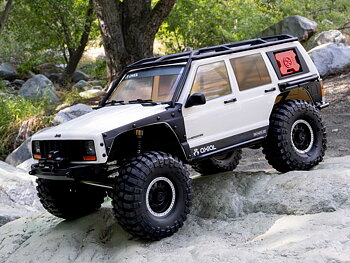 Axial AXI-2037T2 1/10 SCX10 III Jeep Cherokee XJ 4X4 RTR Borstad Rock Crawler, Vit