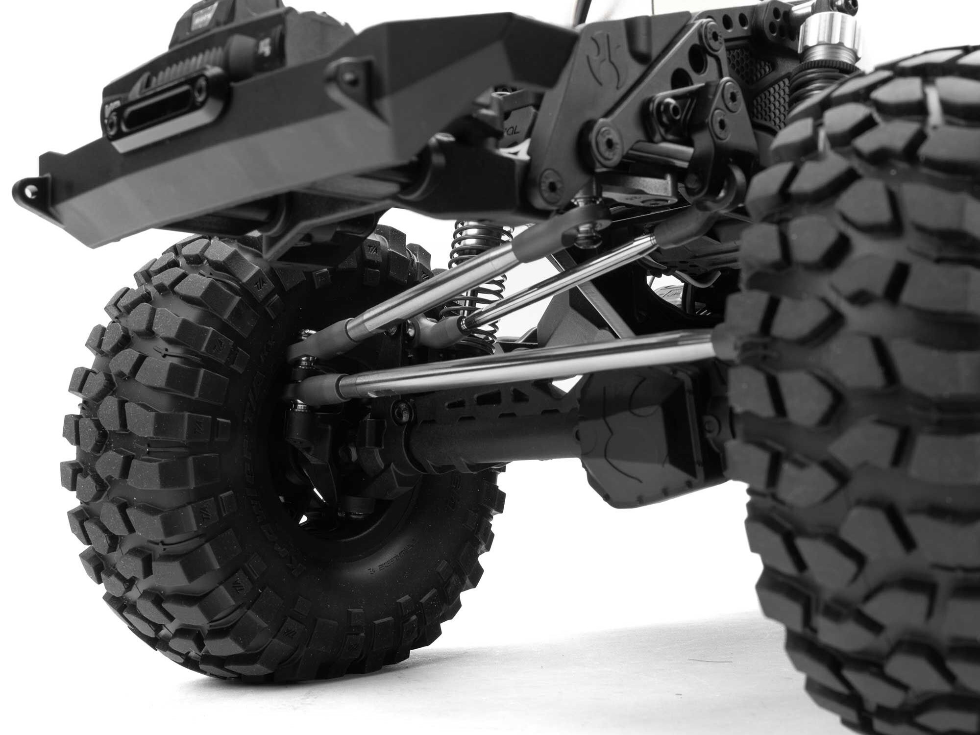 Axial AXI-2037T2 1/10 SCX10 III Jeep Cherokee XJ 4X4 RTR Brushed Rock Crawler, White - 17