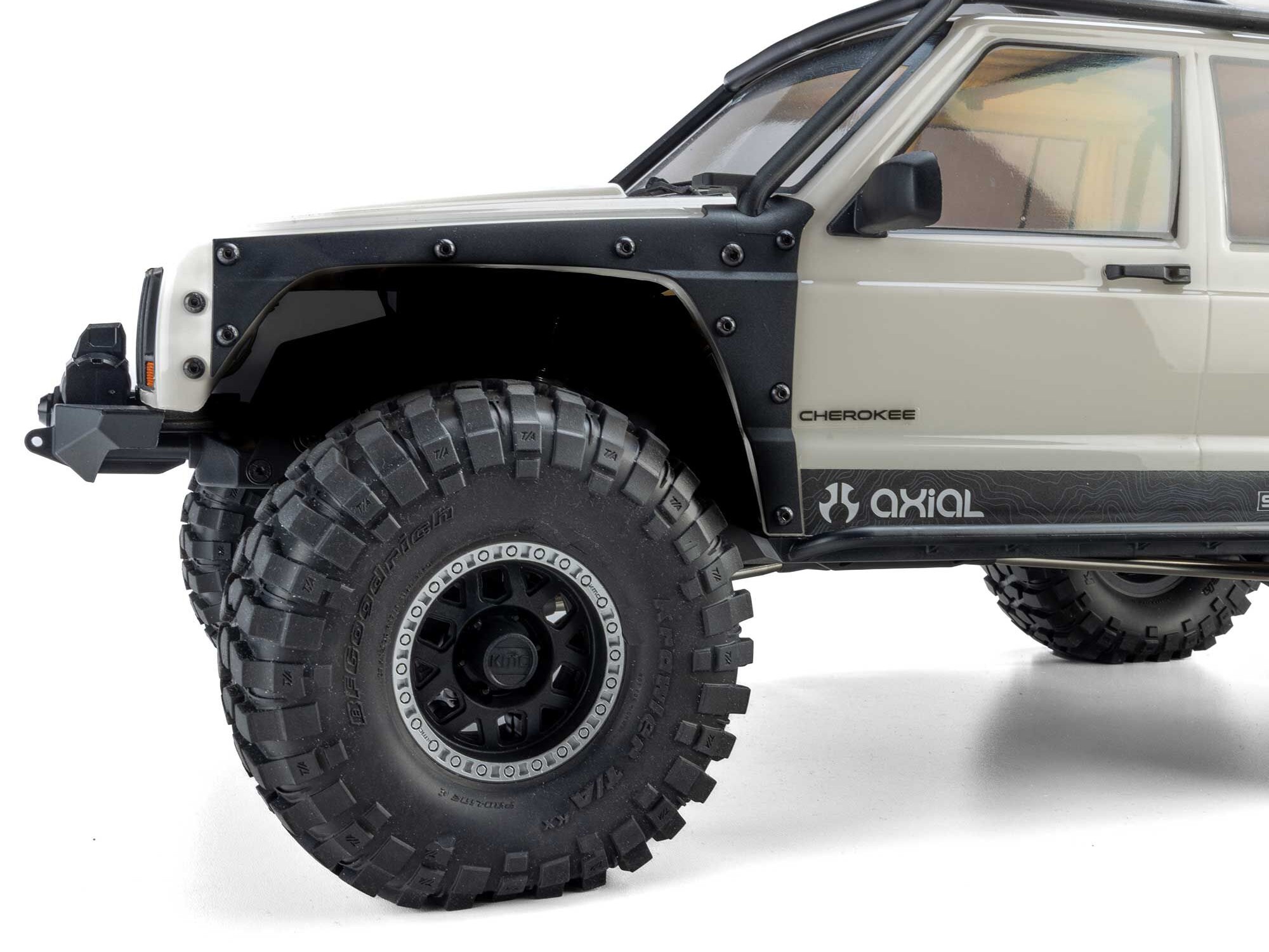 Axial AXI-2037T2 1/10 SCX10 III Jeep Cherokee XJ 4X4 RTR Brushed Rock Crawler, White - 22