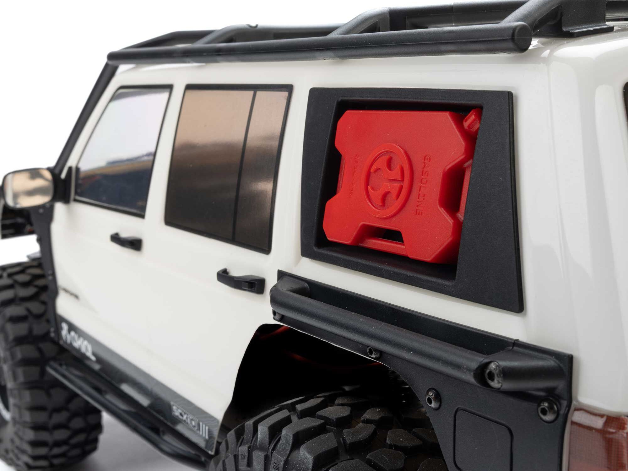 Axial AXI-2037T2 1/10 SCX10 III Jeep Cherokee XJ 4X4 RTR Brushed Rock Crawler, White - 21