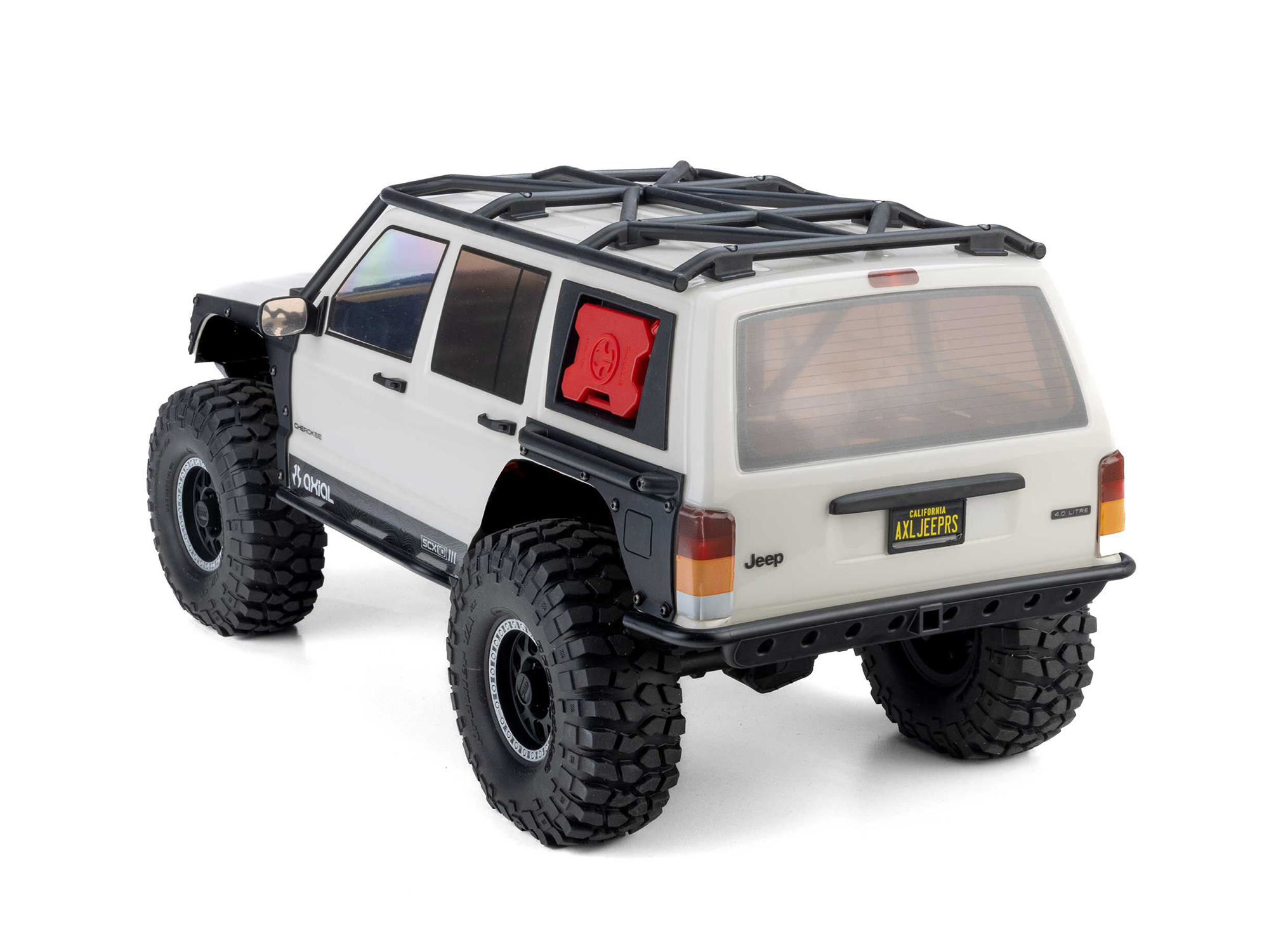Axial AXI-2037T2 1/10 SCX10 III Jeep Cherokee XJ 4X4 RTR Brushed Rock Crawler, White - 4