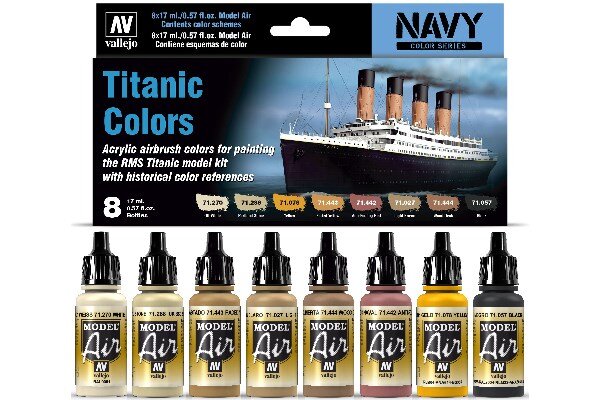 VALLEJO 71646 Navy Color Set Titanic Colors
