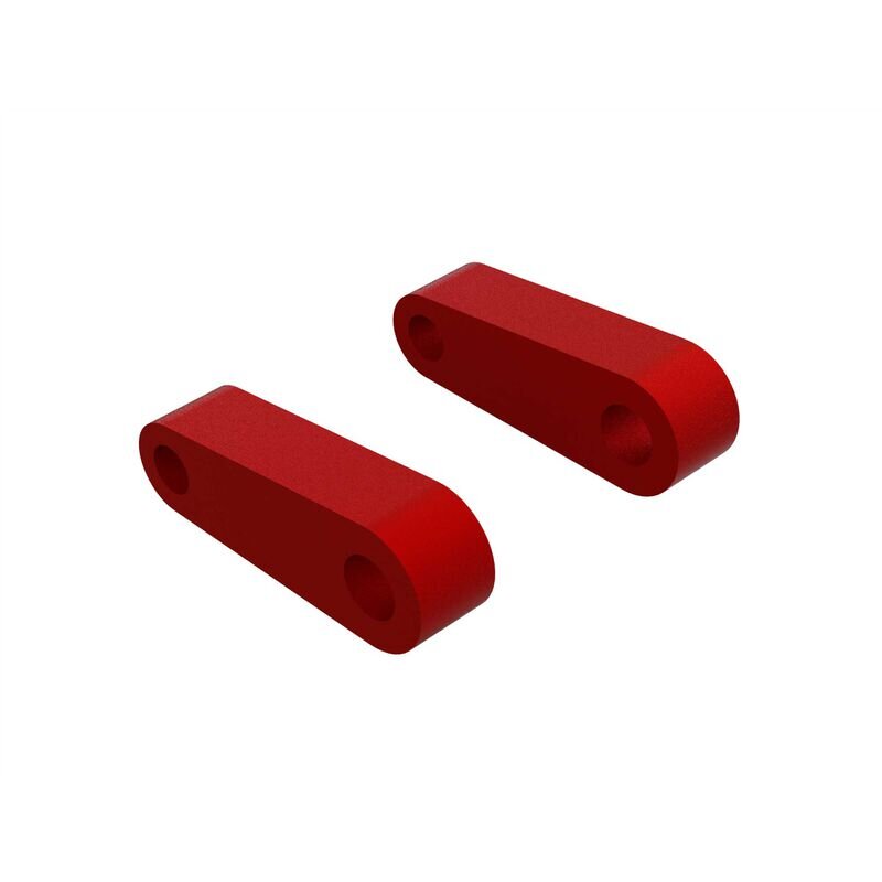Arrma ARA330594 Aluminum Fr Suspension Mounts (Red) (2)