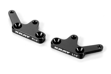 Alu Steering Kingpin Plate - 14° (L+R) XB8