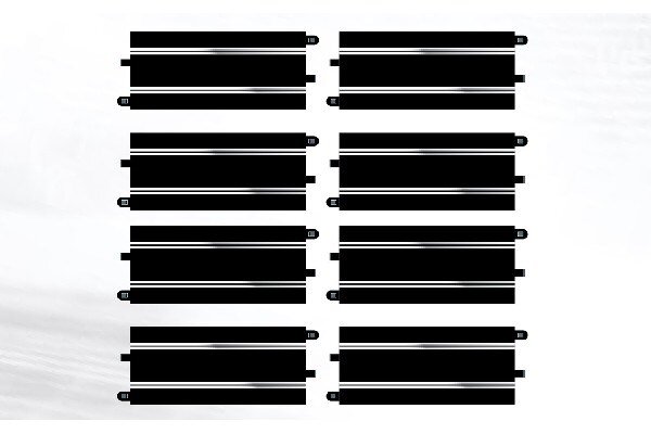 SCALEXTRIC C8554 Track Extension Pack 5 - 8 X C8205 Straights - 2