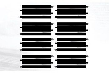 SCALEXTRIC C8554 Track Extension Pack 5 - 8 X C8205 Straights