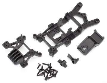 Traxxas 6720 Karossfästen Fram & Bak Set  Rustler 4x4