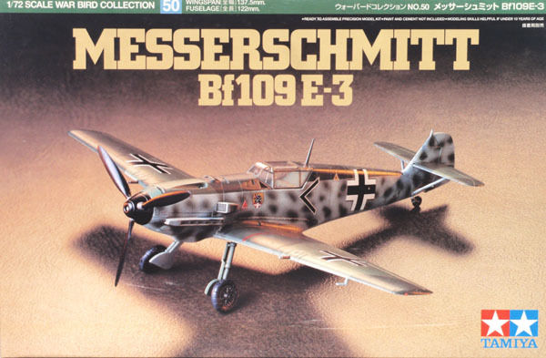 Tamyia 60750 1/72 MESSERSCHMITT BF109 E3 - 2