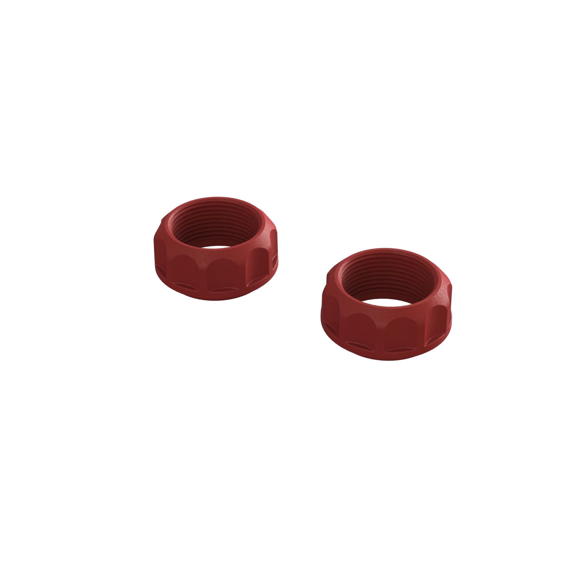 Arrma ARA330690 Threaded Shock Collar Red (2)