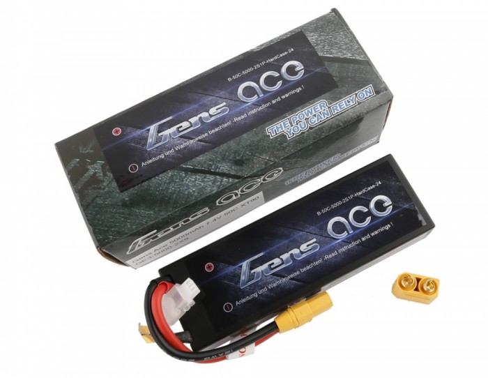 Gens Ace Lipo Battery 2S 7.4V 5000Mah 50C - XT90 - 2