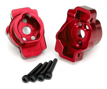 Portal Drive Axle Mount Rear Alu Red (2) TRX-4