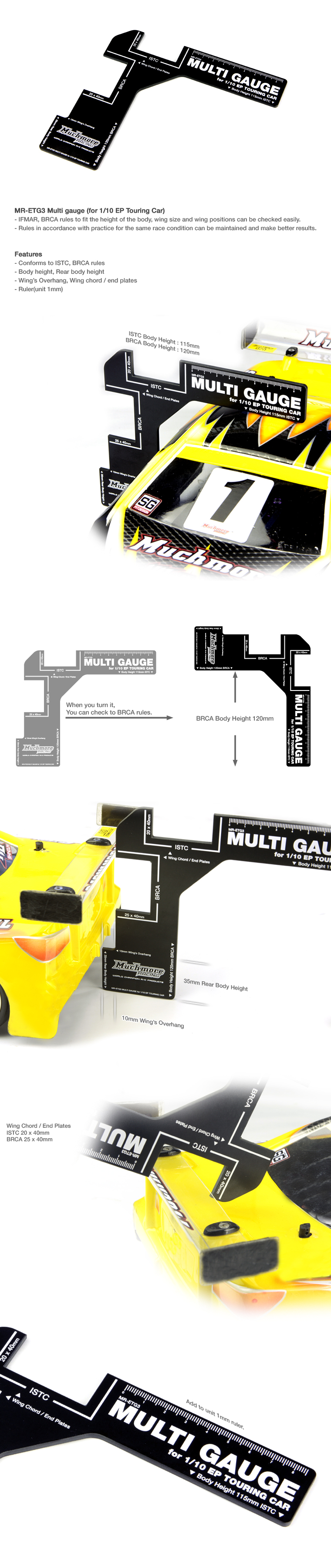 Muchmore Regulation Gauge 3 for 1:10 - 2