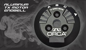 ORCA TX motor End Cap Alu Svart (1)