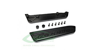 PLASTIC FUEL TANK SUPPORT BLACK - GOBLIN BLACK NITRO