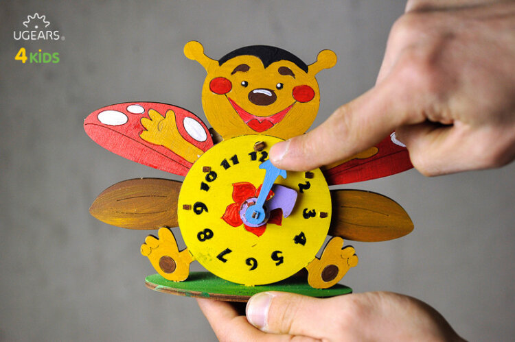 Ugears Klocka - 4Kids - 9