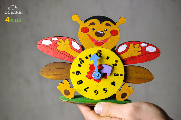 Ugears Klocka - 4Kids - 10